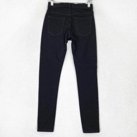 Banana Republic Jeans Womens 24 Petite Black Mid Rise Skinny Zero Gravity NEW - Picture 7 of 12